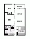 306D/604 Swanston Street, Carlton, Vic 3053-Floorplan