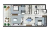 407/11 Compass Drive, Biggera Waters, Qld 4216-Floorplan