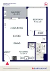 508N/889 Collins Street, Docklands, Vic 3008-Floorplan