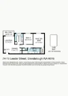 74/16 Leeder Street, Glendalough, WA 6016-Floorplan