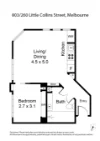 803/260 Little Collins Street, Melbourne, Vic 3000-Floorplan