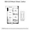 805/123 Pelham Street, Carlton, Vic 3053-Floorplan