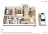 83/1 Riverside Quay, Southbank, Vic 3006-Floorplan