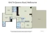904/74 Queens Road, Melbourne VIC 3004-Floorplan