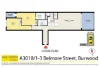 A3018/1-3 Belmore Street, Burwood, NSW 2134-Floorplan