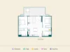 B606/348 Macaulay Road, Kensington, Vic 3031-Floorplan