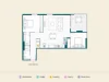 D403/348 Macaulay Road, Kensington, Vic 3031-Floorplan