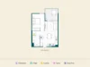 D710/348 Macaulay Road, Kensington, Vic 3031-Floorplan