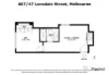 lot 67 ( 607 )/47 Lonsdale St, Melbourne, Vic 3000-Floorplan