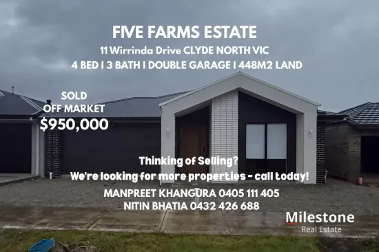 11 Wirrinda Drive, Clyde North, Vic 3978
