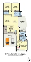 13 Pitchstone Circuit, Epping, Vic 3076-Floorplan