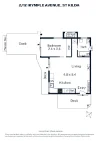 2/12 Irymple Avenue, St Kilda, Vic 3182-Floorplan