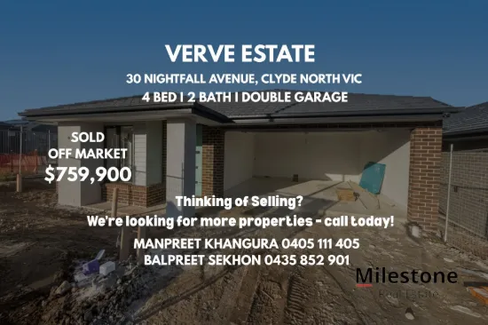 30 NIGHTFALL AVENUE, Clyde North, Vic 3978