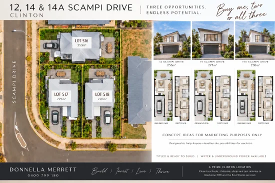12, 14 & 14A Scampi Drive, CLINTON QLD 4680 - For Sale