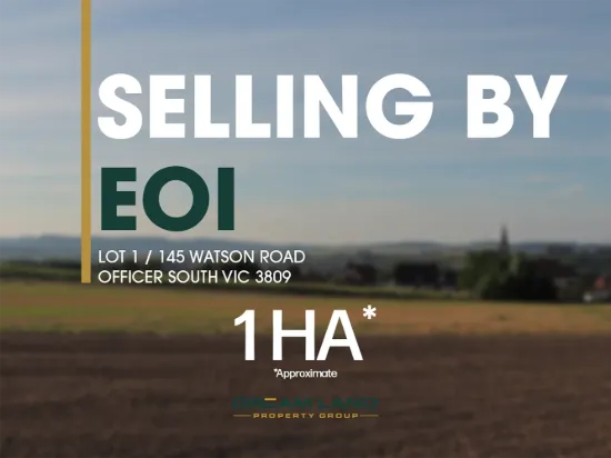 Exclusive Opportunity to Secure 1 Ha Vacant Land in Officer South - EOI
