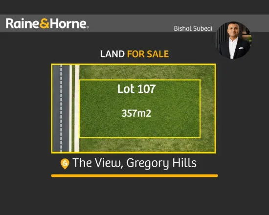 Lot 107, View, Gregory Hills, NSW 2557