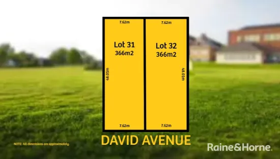 Lot 31 & 32, David Avenue, Mitchell Park, SA 5043