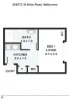 828/572 St Kilda Road, Melbourne, Vic 3004-Floorplan