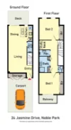 24 Jasmine Drive, Noble Park, Vic 3174-Floorplan