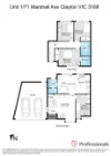 1/71 Marshall Avenue, Clayton, Vic 3168-Floorplan