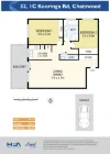 32/1C Kooringa Road, Chatswood, NSW 2067-Floorplan